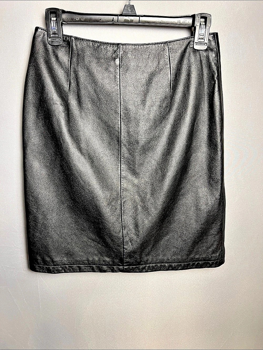 Maxima Wilsons 100% Genuine Leather Mini Skirt Black Size 6